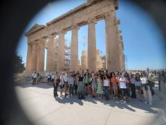 athen 2024 Gruppenbild Akropolis